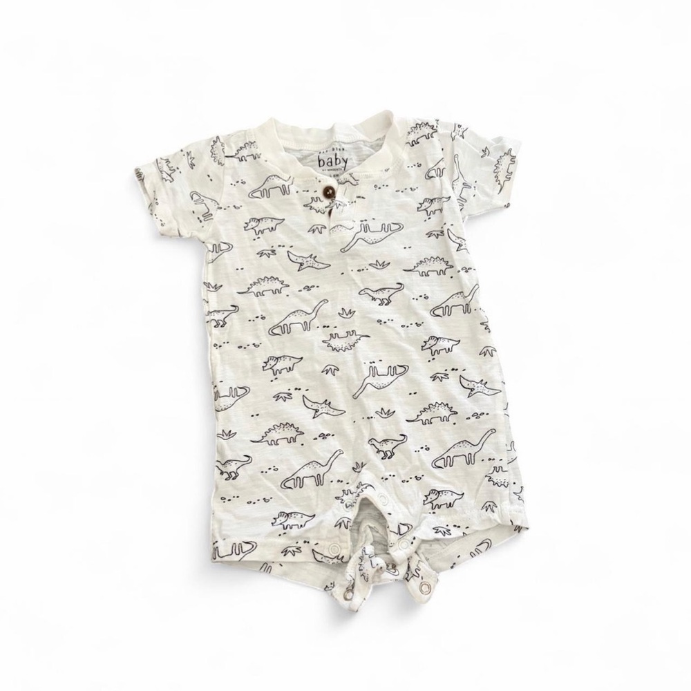 Dinosaur Print Baby Romper